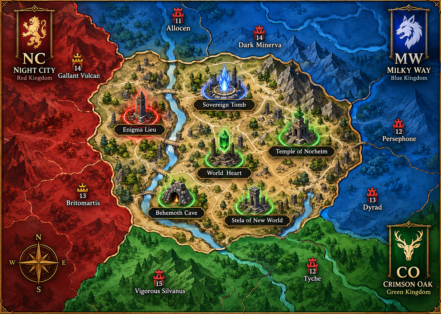 Server 538 Contention of Relics allocation map