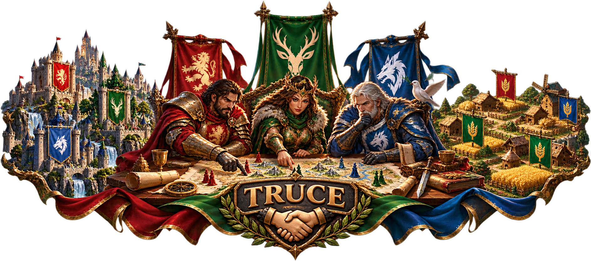 Server 538 truce between the Red, Green and Blue Kingdoms